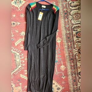 NWT Sugarhill Brighton Charcoal Knit Maxi Dress